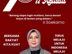 Ketua Fraksi PDIP DPRD Provinsi Lampung, Kostiana Mengucapkan Dirgahayu RI Ke 78 Tahun