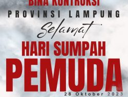 Dinas Bina Marga Dan Bina Kontruksi Provinsi Lampung Mengucapkan Selama Hari Sumpah Pemuda