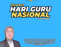 Sekertaris DPRD Provinsi Lampung, Tina Melinda Mengucapkan Selamat Hari Guru Nasional