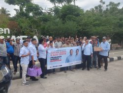 TKD Prabowo – Gibran Bagikan Makan Siang dan Susu Gratis, Elly Wahyuni : Untuk Meminimalisir Stunting Di Setiap Daerah