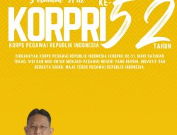 Kepala Bappenda Pemprov Lampung, Adi Erlansyah Mengucapkan Selamat Hari Korpri
