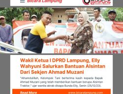 Wakil Ketua I DPRD Lampung, Elly Wahyuni Salurkan Bantuan Alsintan Dari Ahmad Muzani Untuk Kelompok Tani Di Pringsewu