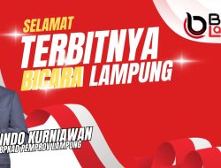 Kepala BPKAD Pemprov Lampung, Marindo Kurniawan : Selamat Atas Terbitnya Harian Bicara Lampung