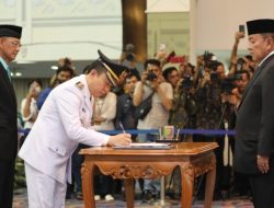Gubernur Lampung Arinal Djunaidi Lantik PJ Bupati Pringsewu Marindo Kurniawan