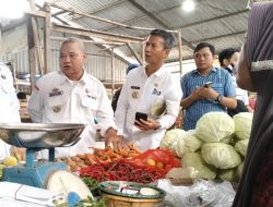 PJ Bupati Pringsewu Marindo Kurniawan, Sidak Ke Pasar Pastikan Pasokan dan Harga Sembako Aman