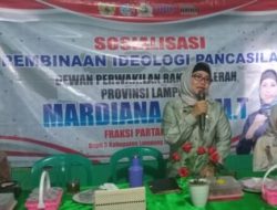 Komisi IV DPRD Mardiana: Sosialisasi Pembinaan Ideologi Pancasila di Kecamatan Sungkai Selatan