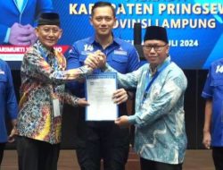 Adi Erlansyah-Hisbullah Huda Resmi Kantongi Rekom Demorat Maju Pilbup Pringsewu 2024