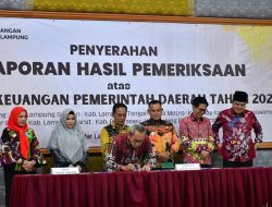 Wakil Ketua I DPRD Bandar Lampung Hadiri Penyerahan LHP Pemkot Bandar Lampung