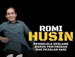 Anggota DPRD Kota Bandarlampung Romi Husin Soroti Reklame Ganggu Pejalan Kaki