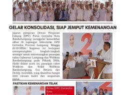 Gerindra Bandar Lampung Tancap Target Kemenangan Telak Untuk Eva-Deddy