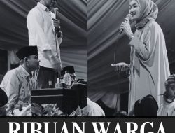 Ribuan Warga Lamteng Padati Acara Sholawat Akbar Bareng Mirza-Jihan