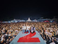 Konser Kampanye Mirza-Jihan dan Bunda Eva Berlangsung Meriah Meski Diguyur Hujan