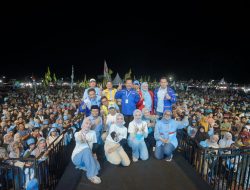 Ribuan Warga Padati Massa Kampanye Terakhir Mirza-Jihan Di Lampung Timur
