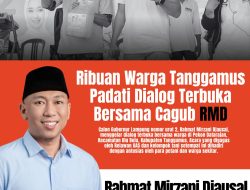 Ribuan Warga dan Petani di Tanggamus Padati Acara Dialog Terbuka Bersama Mirza-Jihan