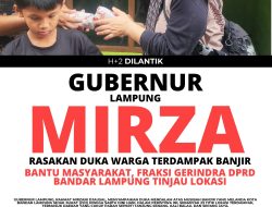 Gubernur Lampung Kirim Bantuan untuk Korban Banjir, DPRD Kota Bandar Lampung Fraksi Gerindra Tinjau Lokasi