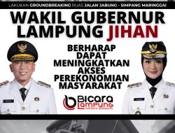 Wakil Gubernur Lampung dr. Jihan Nurlela Lakukan Groundbreaking Ruas Jalan Jabung – Simpang Maringgai
