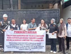 PN Tanjungkarang Gelar Eksekusi Aset PT BCA di Perumahan Taman Gunter II
