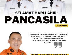Kepala BPBD Provinsi Lampung, Rudy Syawal Sugiarto Mengucapkan Selamat Hari Lahir Pancasila