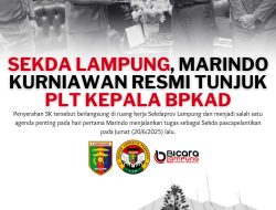 Sekda Lampung, Marindo Kurniawan Tunjuk Plt Kepala BPKAD