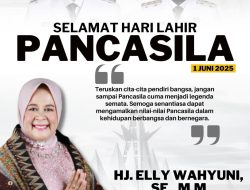 Sekertaris Komisi V DPRD Lampung, Elly Wahyuni Mengucapkan Selamat Hari Lahir Pancasila