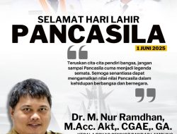 Kepala BKAD Pemkot Bandar Lampung, M. Nur Ramdhan Mengucapkan Selamat Hari Lahir Pancasila