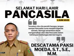 Kepala Dispora Lampung, Descatama Paksi Moeda Mengucapkan Selamat Hari Lahir Pancasila