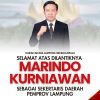 Harian Bicara Lampung Mengucapkan Selamat Atas Dilantiknya Marindo Kurniawan Sebagai Sekda Pemprov Lampung