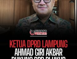 Ketua DPRD Lampung Ahmad Giri Akbar Dukung DPR RI Ukur Ulang HGU PT. SGC