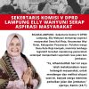 Sekertaris Komisi V DPRD Lampung Elly Wahyuni Serap Aspirasi Masyarakat