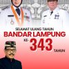 Kepala Dinas DPMPTSP Pemkot Bandar Lampung, Muhtadi A. Temenggung, ST,. M.SI. Mengucapkan Selamat Hut Bandar Lampung