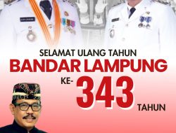 Kepala Dinas DPMPTSP Pemkot Bandar Lampung, Muhtadi A. Temenggung, ST,. M.SI. Mengucapkan Selamat Hut Bandar Lampung