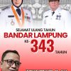 Kepala Dinas Disperkim Pemkot, Bandar Lampung Yusnadi Ferianto, SE, M.M Mengucapkan Selamat HUT Bandar Lampung