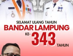 Kepala Dinas Disperkim Pemkot, Bandar Lampung Yusnadi Ferianto, SE, M.M Mengucapkan Selamat HUT Bandar Lampung