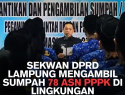 Sekwan DPRD Lampung Lantik 78 ASN PPPK di Lingkungan Sekretariat Dewan