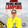 Anggota DPR RI, H. Aprozi Alam, SE. Mengucapkan Selamat HUT Bicara Media Lampung ke-2 Tahun