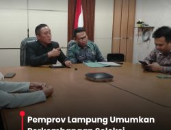 Pemprov Lampung Umumkan Perkembangan Seleksi Terbuka Jabatan Pimpinan Tinggi Pratama
