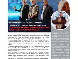 RSUDAM Lampung Berinovasi Tingkatkan Layanan Untuk Masyarakat Lampung, Dari Layanan Berhenti Merokok Hingga Terdapat Rumah Singgah Untuk Keluarga Pasien