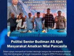 Politisi Senior Budiman AS Ajak Masyarakat Amalkan Nilai Pancasila