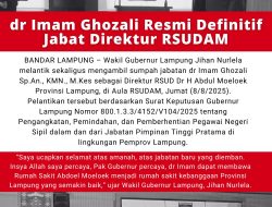 dr Imam Ghozali Jabat Direktur RSUDAM