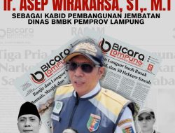 Pimpinan dan Staf Redaksi Harian Bicara Lampung Mengucapkan Selamat Atas Dilantiknya Ir. Asep Wirakarsa, ST., M.T. Sebagai Kabid Pembangunan Jembatan Dinas BMBK Lampung