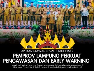 Aplikasi Si-Awas Resmi Di Launching, Pemprov Lampung Perkuat Pengawasan dan Early Warning