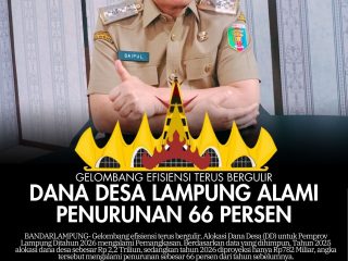 Gelombang Efisiensi Terus Bergulir, Alokasi Dana Desa Lampung Alami Penurunan 66 Persen