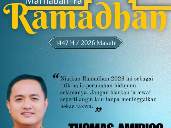 Kepala Dinas Pendidikan dan Kebudayaan Lampung, Thomas Amirico Mengucapkan Marhaban Ya Ramadhan 1447 Hijriah