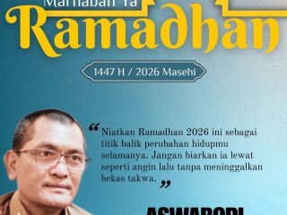 Kepala Dinas Sosial Pemprov Lampung, Aswarodi Mengucapkan Marhaban Ya Ramadhan