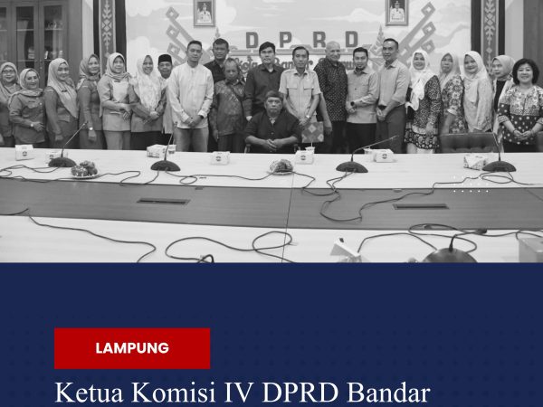 Ketua Komisi IV DPRD Bandar Lampung Dorong Percepatan Implementasi Perda Disabilitas
