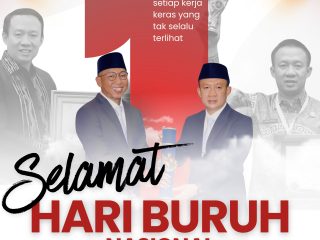 Sekda Pemprov Lampung Marindo Kurniawan : Hidup Buruh Indonesia !