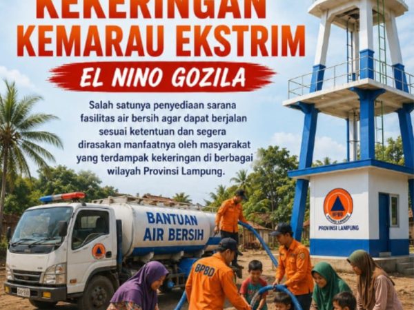 Jelang Ancaman Kemarau, BPBD Provinsi Lampung Fokus Antisipasi Dampak EL-Nino