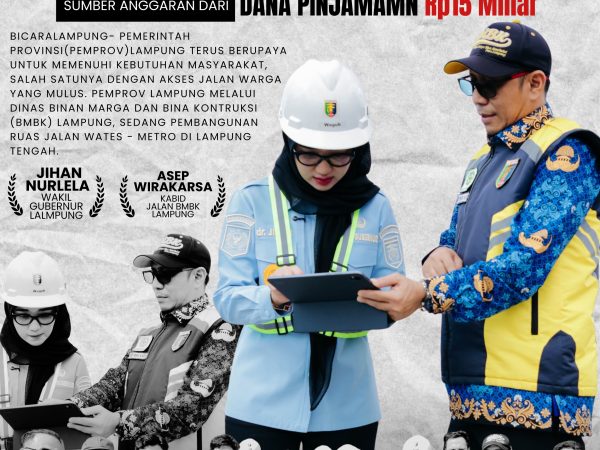 Pemprov Lampung Kebut Perbaikan Jalan Wates - Metro, Total Anggaran Rp15 Miliar